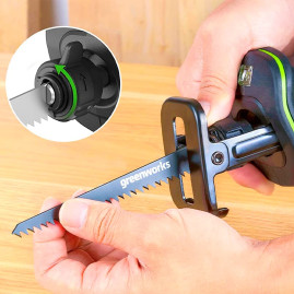 Пила сабельная компактная аккумуляторная Greenworks Арт.1200507, 24V, бесщеточная, без АКБ и ЗУ.