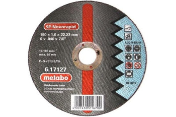 Отрезной круг Metabo 150х1,0х22,23мм Novorapid SP А 60-R прямой  617127000