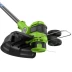 Триммер аккумуляторный Greenworks GD24LT331, 24V, 33 см, с 1хАКБ 4Ач и ЗУ