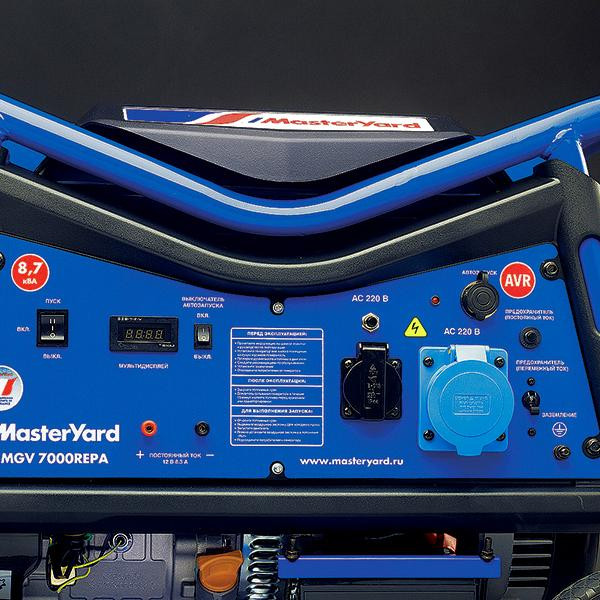 Бензогенератор MasterYard MGV 7000REPA в комплекте ATS