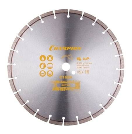 Диск алмазный CHAMPION универсальный PRO 350/25,4/10 (бетон, гранит, железобетон)