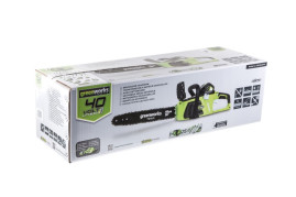 Аккумуляторная Бесщёточная Цепная пила Greenworks G-MAX 40V (40 см) GD40CS40