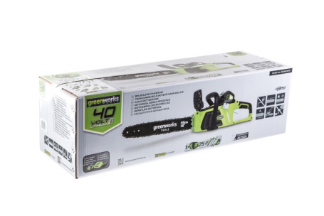 Аккумуляторная Бесщёточная Цепная пила Greenworks G-MAX 40V (40 см) GD40CS40