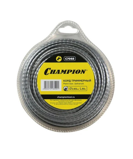 Корд трим.CHAMPION Platin Saw 2.65мм*30м (зубчатый)