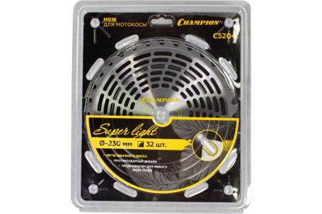 Нож с зубцами из твердого сплава Champion Super Light 32/230/25,4 (SRM-330ES/SRM-350ES,4605)