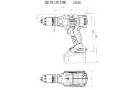 Аккумуляторная ударная дрель Metabo SB 18 LTX-3 BL I 602356840