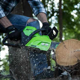 Аккумуляторная Бесщёточная Цепная пила Greenworks 60V (40 см) GD60CS40