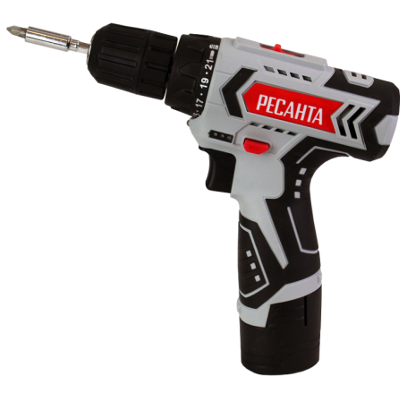 Дрель-шуруповерт аккумуляторная Ресанта ДА-12-2ЛК