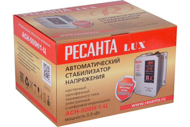 Стабилизатор Ресанта АСН-500Н/1-Ц LUX