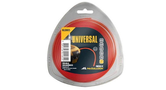 Корд триммерный Nylon Line 2.4mm x 15m красный круглый round line UOA 5776163-05