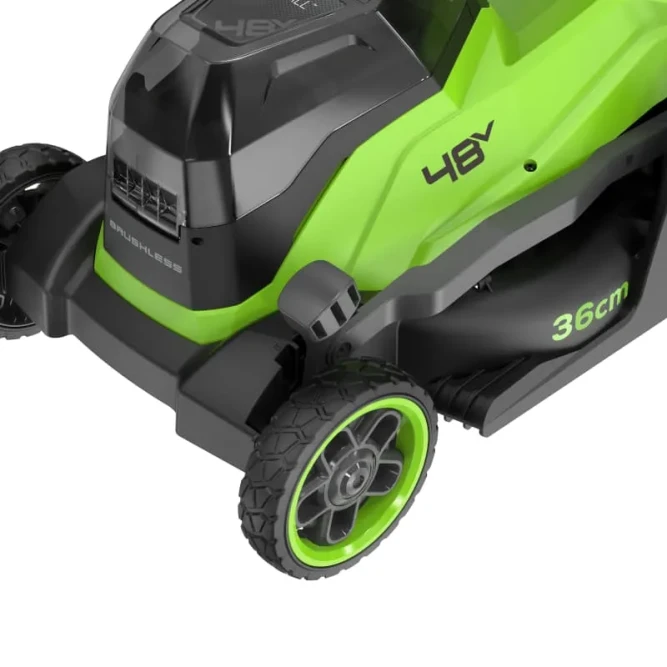 Газонокосилка аккумуляторная Greenworks GD24X2LM361,  2х24V, 36 см, бесщеточная, без АКБ и ЗУ