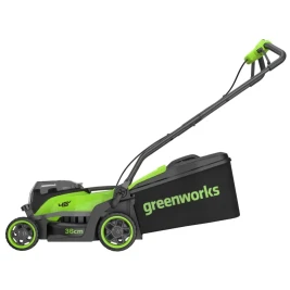 Газонокосилка аккумуляторная Greenworks GD24X2LM361,  2х24V, 36 см, бесщеточная, без АКБ и ЗУ