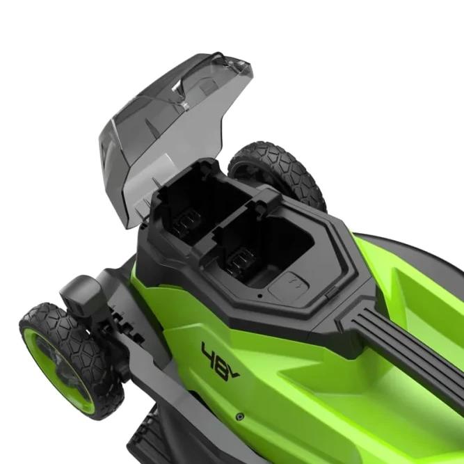 Газонокосилка аккумуляторная Greenworks GD24X2LM361,  2х24V, 36 см, бесщеточная, c 2хАКБ 4Ач и ЗУ