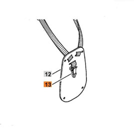 Карабинный крючок FS 100/FS 120/FS 200/FS 250 Stihl 41477106900