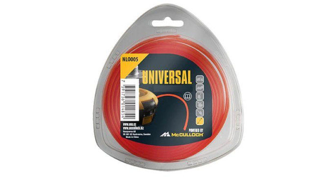 Корд триммерный Nylon Line 2.4mm x 90m красный круглый round line UOA 5776163-08