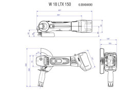 Аккумуляторная угловая шлифовальная машина Metabo W 18 LTX 150 Quick 600404650
