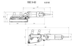 Шлифователь для труб Metabo RBE 9-60 Set 602183510