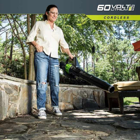 Воздуходув аккумуляторный Greenworks GD60AB, 60V, бесщеточный, без АКБ и ЗУ