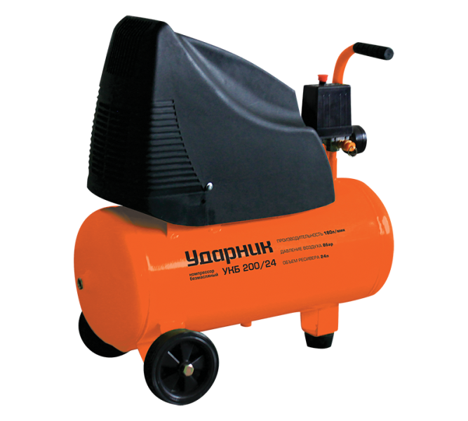 Коаксиальный безмасляный компрессор Ударник УКБ 200/24