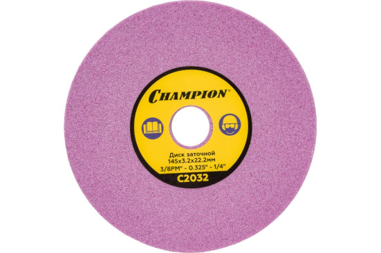 Диск  заточной  CHAMPION (3/8PM",0,325",1/4) 145х3,2х22,2 для станка  C2001