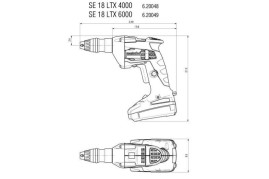Аккумуляторный шуроповерт для гипсокартона Metabo SE 18 LTX 4000 620048500