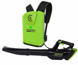 Воздуходув аккумуляторный, ранцевый Greenworks, 82V, бесщеточный, без АКБ и ЗУv