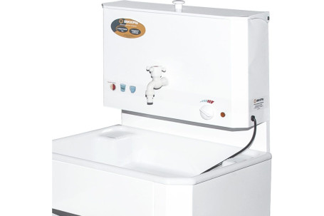 Умывальник дачный КОМФОРТ, с подогревом, пластиковая мойка, цвет белый