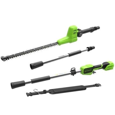 Кусторез штанговый аккумуляторный Greenworks G24PH511, 24V, 51см, без АКБ и ЗУ