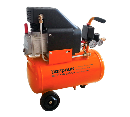 Коаксиальный безмасляный компрессор Ударник УКМ 240/24