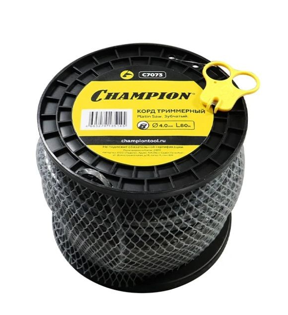 Корд трим.CHAMPION Platin Saw 4.0мм*80м (зубчатый)