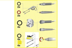 Комплект запасных колец круглого сечения (K2-K7) Karcher 2.640-729.0