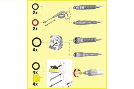 Комплект запасных колец круглого сечения (K2-K7) Karcher 2.640-729.0