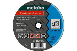 Отрезной круг Metabo 230х2,5х22,23мм Flexiamant Super А 36-Т прямой 616115000