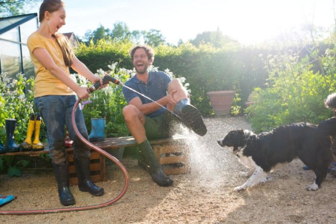 Пистолет-наконечник для полива металлический Premium +коннектор GARDENA 18305-33.000.00