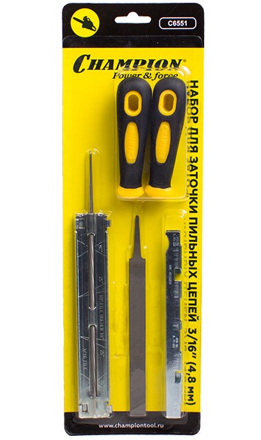 Набор для заточки пильных цепей CHAMPION 4,8