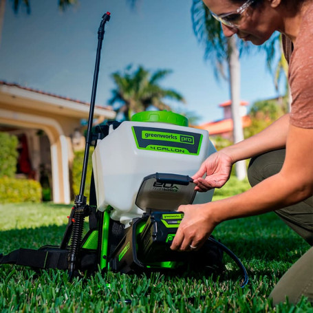 Садовый опрыскиватель  аккумуляторный Greenworks Арт.5300107, 60V без АКБ и ЗУ