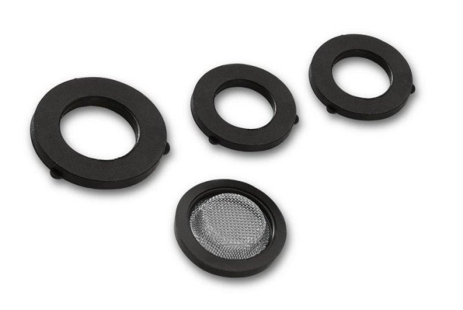 Комплект прокладок 2шт G3/4, 1шт G1 + 1 входящий фильтр для штуцера к крану G3/4 Karcher 2.645-073.0